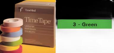 Blank Label Tape Time® Multipurpose Label Green Vinyl 3/4 X 500 Inch