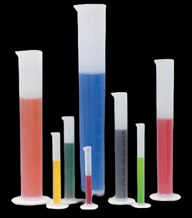 Polypropylene Graduated Cylinder 1000 mL with Hexagonal Base - Market Lab Inc