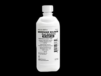 Morphine Sulfate 10 mg / 5 mL Solution Bottle 500 mL CII
