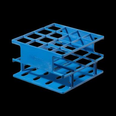 Nalgene Unwire 40-Place Test Tube Rack for 25mm Tubes - Blue, Autoclavable