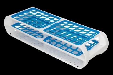 Switch-Grid™ 60-Place Test Tube Rack for 13 to 16 mm Tubes - Blue