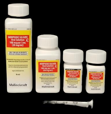 Morphine Sulfate 100 mg / 5 mL Solution Bottle 30 mL CII - 00406800330
