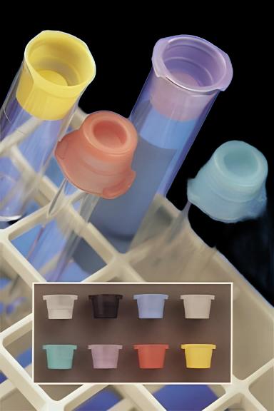 Fisherbrand™ VersaClosure™ Tube Closure LDPE Snap Cap Natural For 10 mm / 12 mm / 13 mm / 16 mm Tubes NonSterile