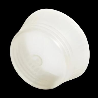 Uni-Flex® Safety Cap Tube Closure Flexible Plastic Over-Locking White 13 mm For 13 mm Culture Tubes NonSterile