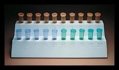 Fisherbrand™ Microtube Test Tube Rack - 20-Place for 0.5 mL / 1.5 mL Tubes, Autoclavable, White