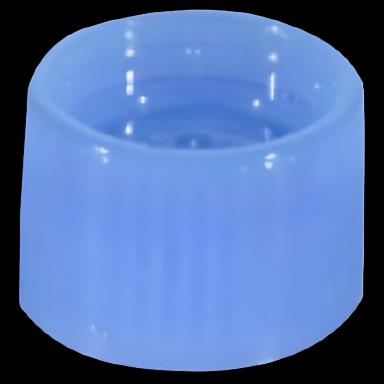Sarstedt HDPE Screw Cap for 15mm Tubes - NonSterile, Blue, 100pcs