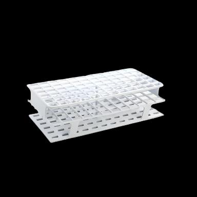 72-Place Delrin Test Tube Rack for Freezers - 16mm Tubes, Blue