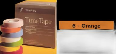 Blank Label Tape Time® Multipurpose Label Orange Vinyl 1/2 X 500 Inch