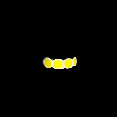 Blank Label Tape Label Dot Yellow Vinyl 1/2 Diameter