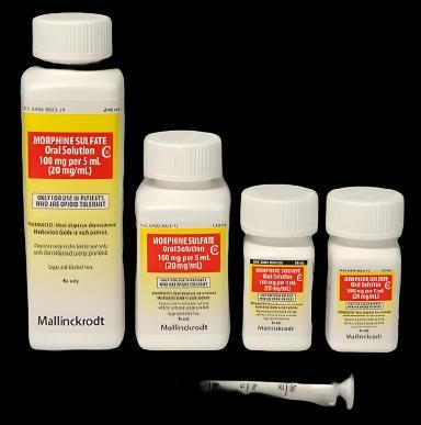 Morphine Sulfate 100 mg / 5 mL Solution Bottle 240 mL CII