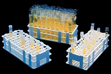 Test Tube Rack Scienceware® No-Wire™ 60 Place 15 to 16 mm Tube Size 4-1/8 X 9-3/4 X 2-3/4 Inch