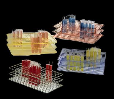 Test Tube Rack Bel Art 72 Place 15 to 16 mm Tube Size Blue