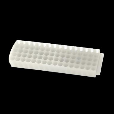 Microcentrifuge Test Tube Rack 80 Place Natural 2-1/8 X 9 Inch