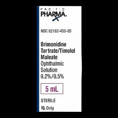 Brimonidine Tartrate / Timolol Maleate 0.2% - 0.5% Solution Dropper Bottle 5 mL
