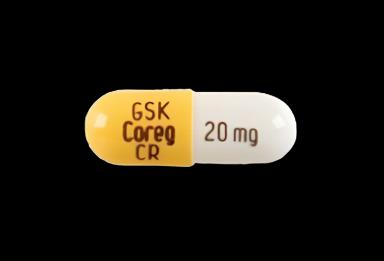 Coreg CR® Carvedilol Phosphate 20 mg Capsule Bottle 30 Capsules
