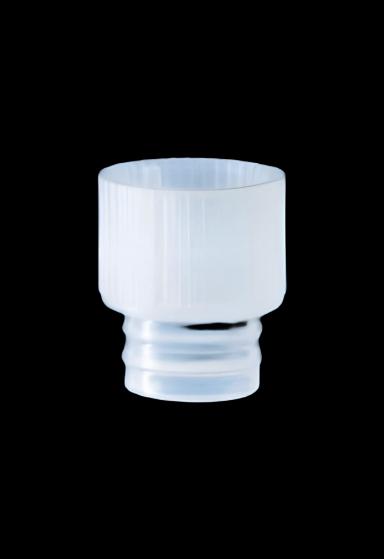Tube Closure LDPE Stopper Cap Clear For 12 mm Neutral Tubes