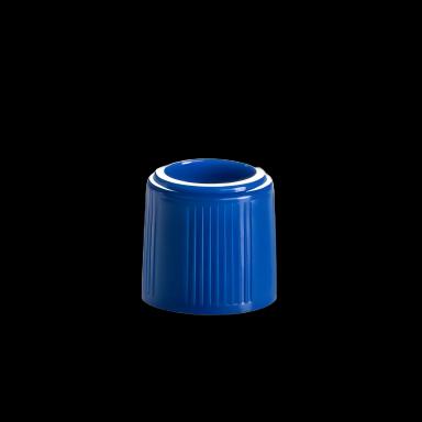 T501 Cap Series Tube Closure Polypropylene Screw Cap with Lip Seal Blue For External Threaded Sample Tube NonSterile