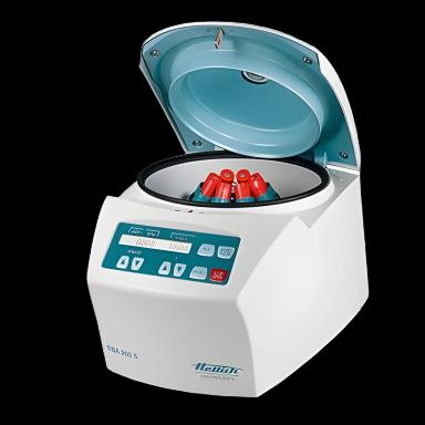 EBA 200S Centrifuge with 8-Place Fixed Angle Rotor, 8000 RPM