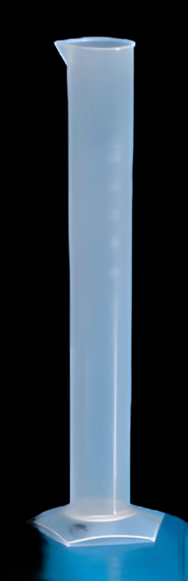 Graduated Cylinder Class B / Hexagonal Base Polypropylene 250 mL (8 oz.)