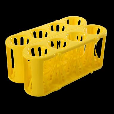 Adapt-A-Rack® Open-Sided Test Tube Rack, 4-Place, 5-50 mL, Yellow