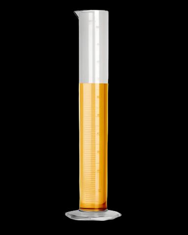 Graduated Cylinder 1,000 mL TPX PMP with Octagonal Base - Laboratory Measuring Tool
