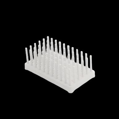 Polypropylene Test Tube Rack for 14 to 17mm Tubes - White, Autoclavable