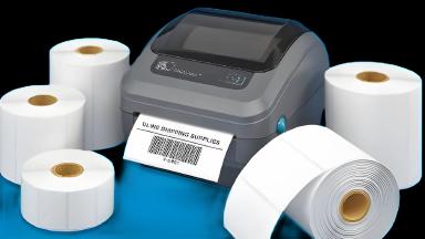 Uline White Thermal Label Tape 1 X 2-1/4 Inch for Medical Labeling