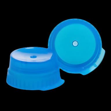 McKesson Polyethylene Snap Caps for Tubes - Blue 16mm