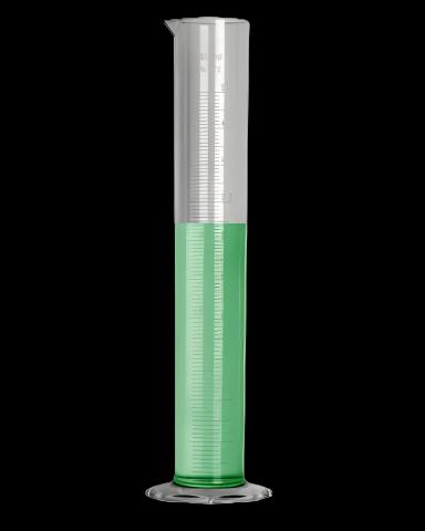 TPX PMP Graduated Cylinder 500 mL with Octagonal Base for Laboratory Use