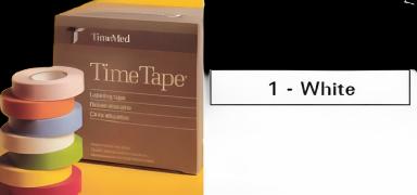 Blank Label Tape Time® Multipurpose Label White Vinyl 1 X 500 Inch