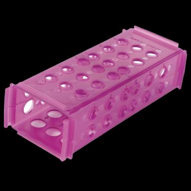 Versatile 4-Way Test Tube Rack 60 Place for Laboratory Use - Purple