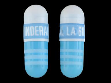 Inderal LA Propranolol HCl 60 mg Extended-Release Capsules - 100 Bottle