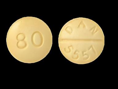 Propranolol HCl 80 mg Tablet by Teva - 500 Count Bottle