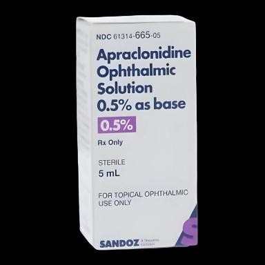 Apraclonidine HCl 0.5% Solution Dropper Bottle 5 mL
