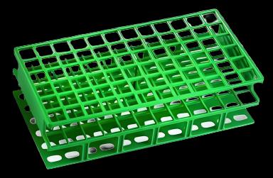 VWR® 72-Place Test Tube Rack for 13 mm Tubes, Autoclavable, Green