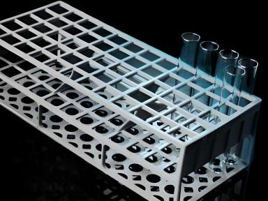 Test Tube Rack 40 Place 21 mm Tube Size White 70 X 101 X 246 mm
