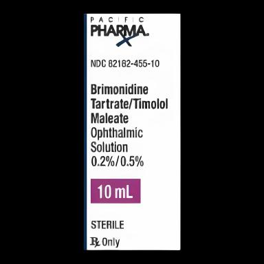 Brimonidine Tartrate / Timolol Maleate 0.2% - 0.5% Solution Dropper Bottle 10 mL