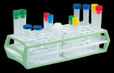 3-Tiered Test Tube Rack MultiRack™ 84 Place 13 mm Tube Size Green 2-1/2 X 4-1/2 X 11-1/2 Inch