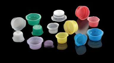 Vacucap T402 Series Tube Closure LDPE Flanged Plug Cap, 13mm, Blue - For Blood Collection & Culture Tubes