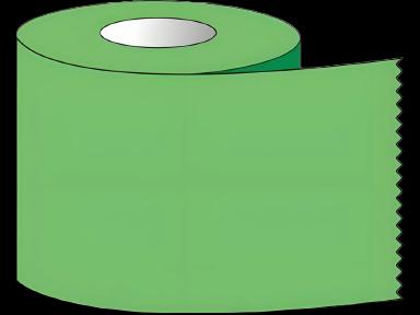 Blank Label Tape Multipurpose Label Green 1 X 500 Inch - ST-10-3