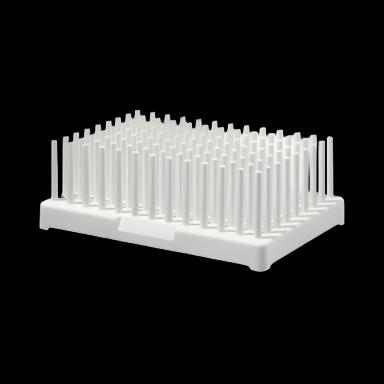 Nalgene™ Peg Rack Test Tube Rack for 10-13mm Tubes - White, Polypropylene, 96 Positions