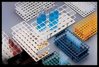 Test Tube Rack Nalgene™ Unwire™ 24 Place 30 mm Tube Size Blue 4-1/4 X 3-2/3 X 11 Inch