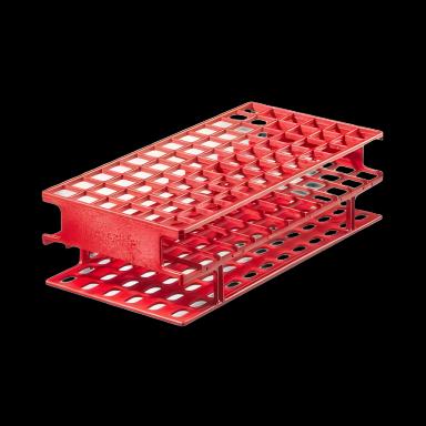 Nalgene™ Unwire™ 72-Place Red Test Tube Rack for 13mm Tubes