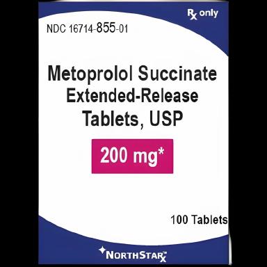 Metoprolol Succinate 200 mg Extended-Release Tablets - Bottle of 100