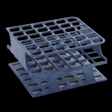 OneRack® Half Size Test Tube Rack 36 Place for 5-10 mL Tubes, Blue, Durable POM
